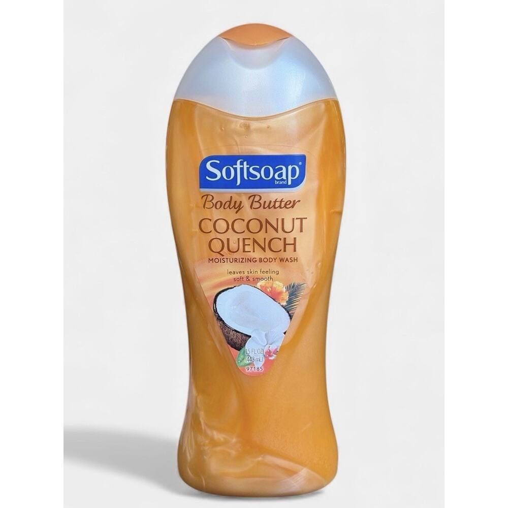 Softsoap Body Butter COCONUT QUENCH Moisturizing Body Wash, Soft & Smooth, 15oz